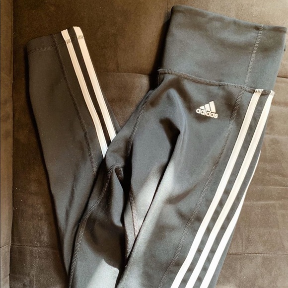 ADIDAS THREE STRIPE LEGGINGS - Picture 1 of 3